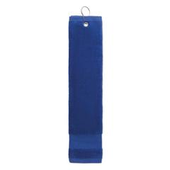 Vue Serviette de golf en coton avec - Hitowgo de couleur bleu| Krokrodeal