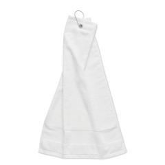 Vue Serviette de golf en coton avec - Hitowgo de couleur blanc| Krokrodeal
