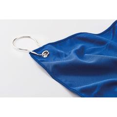 Vue Serviette de golf en RPET - Towgo de couleur bleu| Krokrodeal