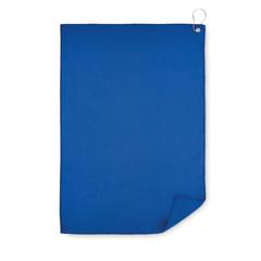Vue Serviette de golf en RPET - Towgo de couleur bleu| Krokrodeal