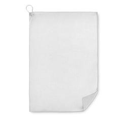 Vue Serviette de golf en RPET - Towgo de couleur blanc| Krokrodeal