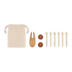 Vue Set d'accessoires de golf - Dormie de couleur marron| Krokrodeal
