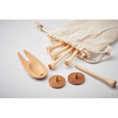 Vue Set d'accessoires de golf - Dormie de couleur marron| Krokrodeal