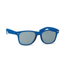 Vue Lunettes de soleil en RPET - Macusa de couleur bleu| Krokrodeal