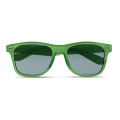 Vue Lunettes de soleil en RPET - Macusa de couleur vert| Krokrodeal