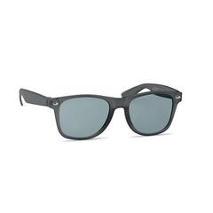 Vue Lunettes de soleil en RPET - Macusa de couleur gris| Krokrodeal