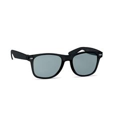 Vue Lunettes de soleil en RPET - Macusa de couleur noir| Krokrodeal