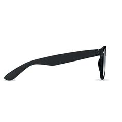 Vue Lunettes de soleil en RPET - Macusa de couleur noir| Krokrodeal