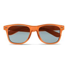 Vue Lunettes de soleil en RPET - Macusa de couleur orange| Krokrodeal