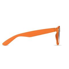 Vue Lunettes de soleil en RPET - Macusa de couleur orange| Krokrodeal