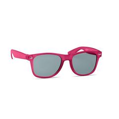 Vue Lunettes de soleil en RPET - Macusa de couleur rose| Krokrodeal