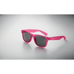 Vue Lunettes de soleil en RPET - Macusa de couleur rose| Krokrodeal