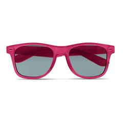 Vue Lunettes de soleil en RPET - Macusa de couleur rose| Krokrodeal