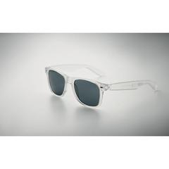 Vue Lunettes de soleil en RPET - Macusa de couleur blanc| Krokrodeal