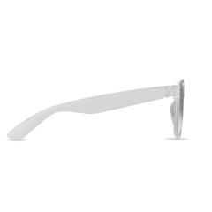 Vue Lunettes de soleil en RPET - Macusa de couleur blanc| Krokrodeal