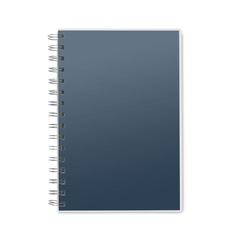 Vue Carnet A5 à spirales en RPET - Anotate de couleur bleu| Krokrodeal
