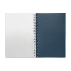 Vue Carnet A5 à spirales en RPET - Anotate de couleur bleu| Krokrodeal