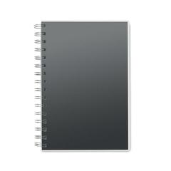 Vue Carnet A5 à spirales en RPET - Anotate de couleur noir| Krokrodeal