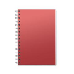 Vue Carnet A5 à spirales en RPET - Anotate de couleur rouge| Krokrodeal