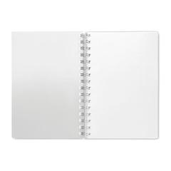 Vue Carnet A5 à spirales en RPET - Anotate de couleur blanc| Krokrodeal