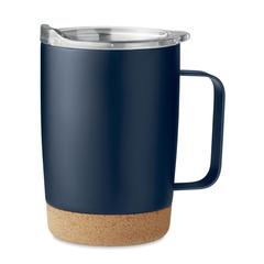 Vue Gobelet double paroi 300ml - Ruby de couleur bleu| Krokrodeal