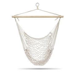 Vue Hamac en toile poly coton - Macachair de couleur marron| Krokrodeal
