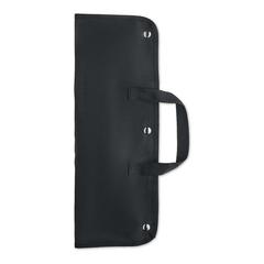 Vue 5 outils BBQ dans une pochette - Allier de couleur noir| Krokrodeal