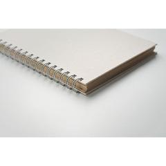 Vue Carnet à spirales A5 - Grass book de couleur marron| Krokrodeal