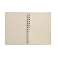 Vue Carnet à spirales A5 - Grass book de couleur marron| Krokrodeal