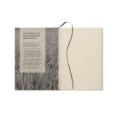 Vue Carnet de notes A5 - Grass notes de couleur marron| Krokrodeal