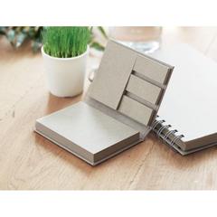 Vue Notes adhésives papier d'herbe - Grass sticky de couleur marron| Krokrodeal