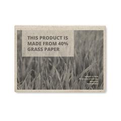 Vue Notes adhésives papier d'herbe - Grass sticky de couleur marron| Krokrodeal
