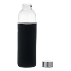 Vue Bouteille en verre 750ml - Utah large de couleur noir| Krokrodeal