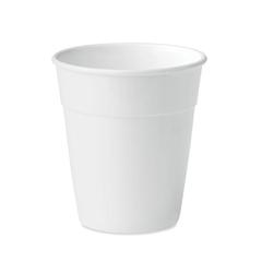 Vue Gobelet en PP 350 ml - Oria de couleur blanc| Krokrodeal