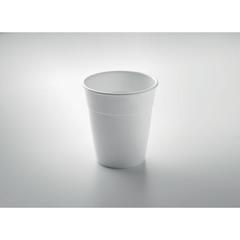 Vue Gobelet en PP 350 ml - Oria de couleur blanc| Krokrodeal