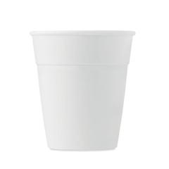 Vue Gobelet en PP 350 ml - Oria de couleur blanc| Krokrodeal