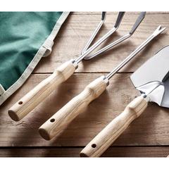 Vue Tablier et outils de jardinage - Greenhands de couleur vert| Krokrodeal