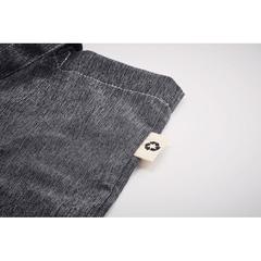 Vue Sac shopping pliable 140 gr/m² - Duofold de couleur noir| Krokrodeal