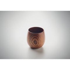 Vue Gobelet en bois de chêne 250 ml - Ovalis de couleur marron| Krokrodeal
