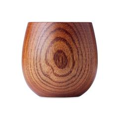 Vue Gobelet en bois de chêne 250 ml - Ovalis de couleur marron| Krokrodeal