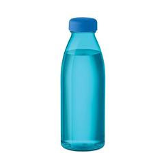 Vue Bouteille RPET 500ml - Spring de couleur bleu| Krokrodeal