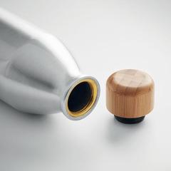 Vue Bouteille en aluminium 550 ml - Asper de couleur gris| Krokrodeal