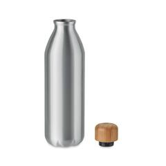 Vue Bouteille en aluminium 550 ml - Asper de couleur gris| Krokrodeal