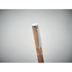 Vue Stylo encre gel en bambou - Cairo de couleur marron| Krokrodeal