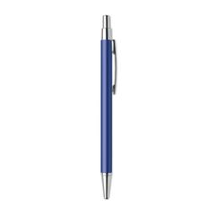 Vue Stylo bille aluminium recyclé - Dana de couleur bleu| Krokrodeal