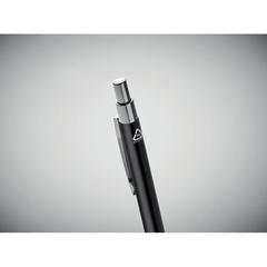 Vue Stylo bille aluminium recyclé - Dana de couleur noir| Krokrodeal