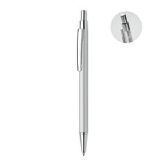 Vue Stylo bille aluminium recyclé - Dana de couleur gris| Krokrodeal