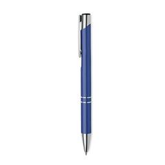 Vue Stylo à bille en alu recyclé - Dona de couleur bleu| Krokrodeal
