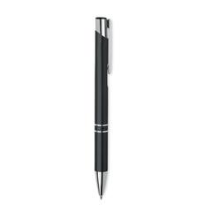 Vue Stylo à bille en alu recyclé - Dona de couleur noir| Krokrodeal