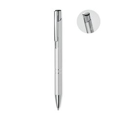 Vue Stylo à bille en alu recyclé - Dona de couleur gris| Krokrodeal